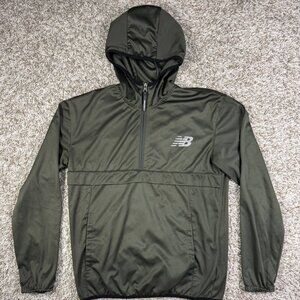 New Balance Men's Performance Hoodie – Olive Green, Size S RN130893